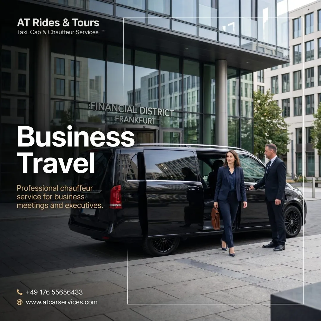 Corporate event transport with a Mercedes fleet in Frankfurt