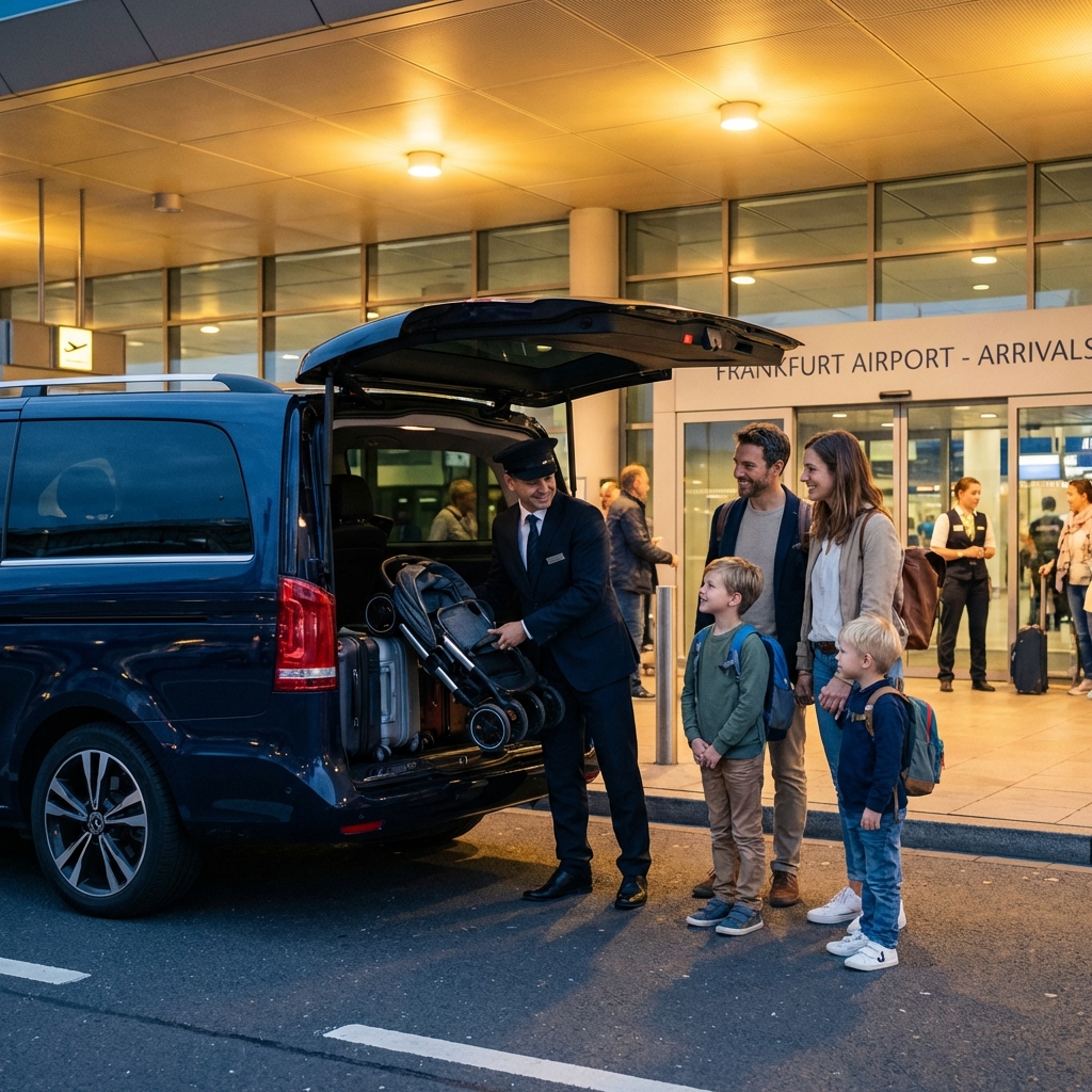 Door-to-Door Transfer with Kids in Frankfurt, Germany – Safe, Comfortable & Stress-Free Travel