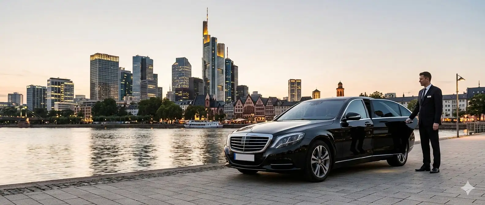 Private car service — premium Mercedes fleet in Frankfurt